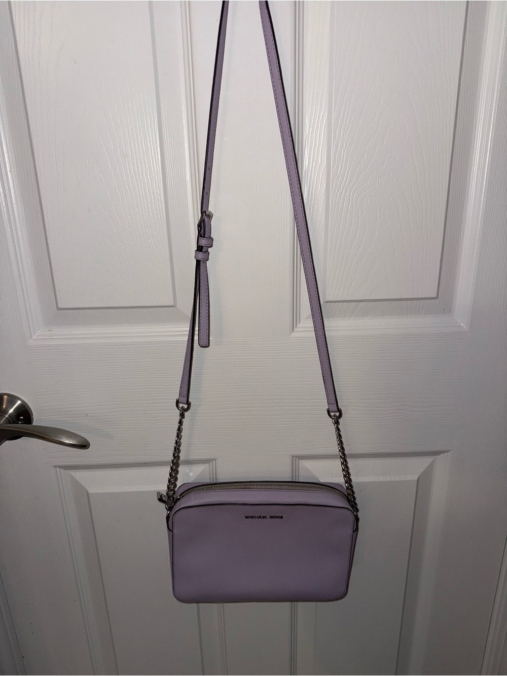 Michael Kors Lilac Saffiano Crossbody Bag - Picture 2 of 3